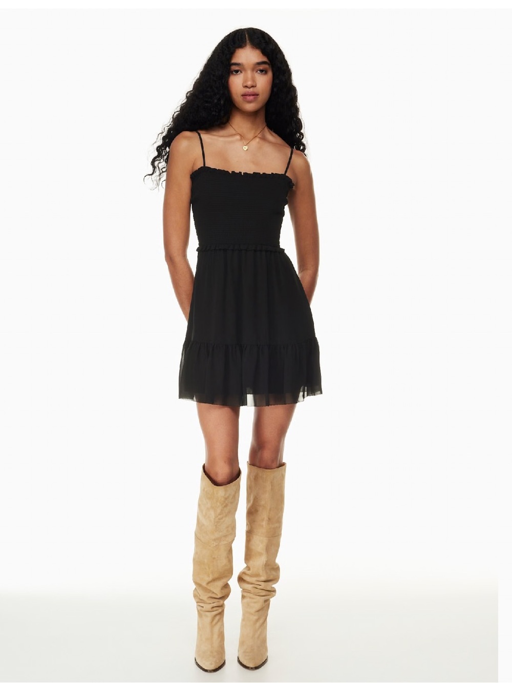Aritzia Wilfred Tempest Sleeveless Mini Dress